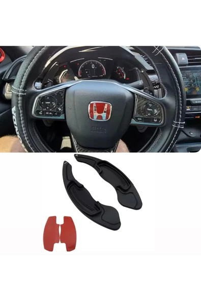 YıldızTuning Honca Civic FC5 FC8 FK5 Siyah F1 Kulakçık Pedal Shifter 2016-2021
