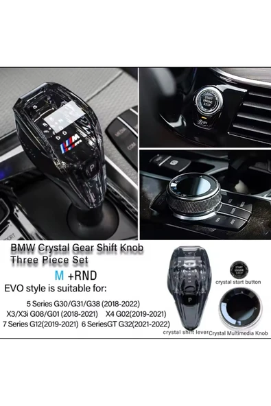 YıldızTuning Bmw X6 F16 Kristal Vites Topuzu 2015-2019