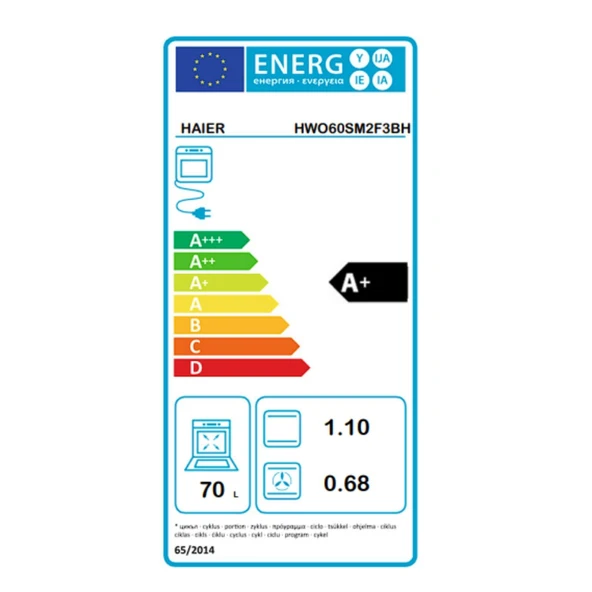 Haier HWO60SM2F3BH Wi-Fi + Bluetooth Bağlantılı Siyah Ankastre Fırın - 7