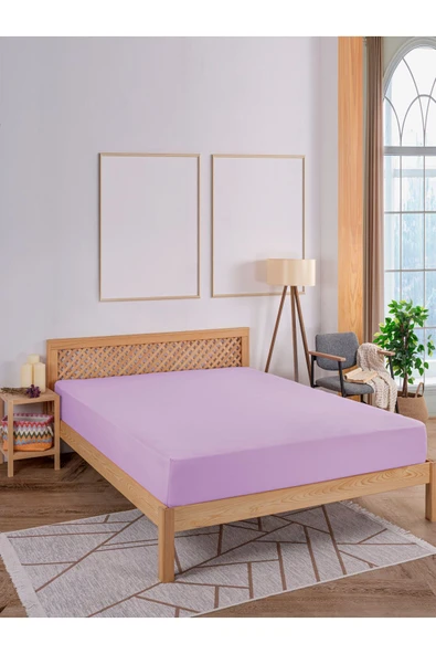 Penye Lastikli Çarşaf, 160x200 Çift Kişilik %100 Pamuk Örme Kumaş, 145 gr/m2 - 2