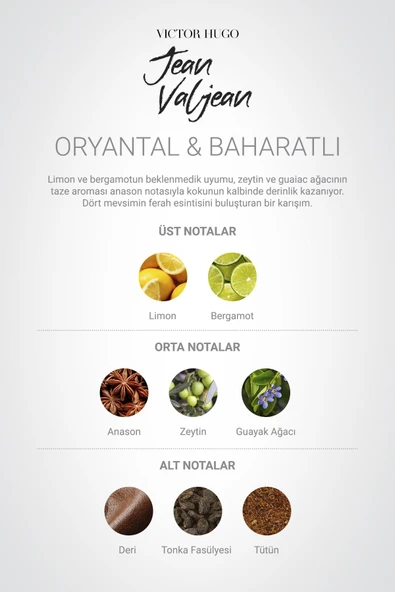 Jean Valjean Edp Erkek Parfüm 100ml |Oryantal, Baharatlı | Bergamot, Anason, Limon - 5
