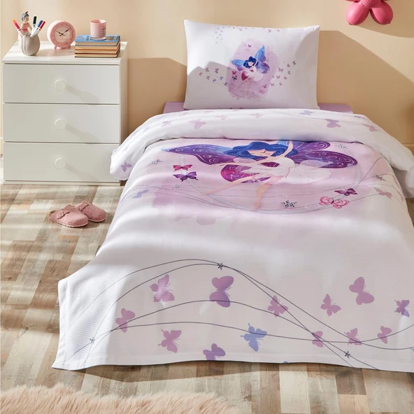 Özdilek Tek Kişilik Ranforce Pike Takımı Fairies Lila