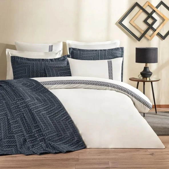 Özdilek Çift Kişilik Maze Nevresim Takımlı Yatak Örtüsü - 5