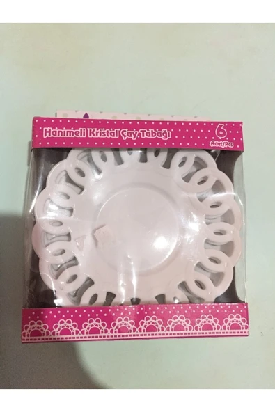 Çay Tabağı Kırılmaz 6 Adet   -TM739