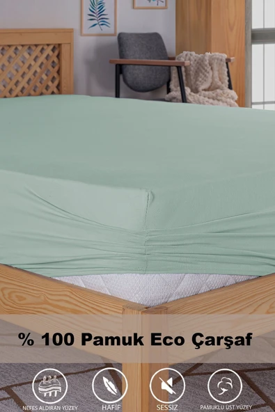 Penye Lastikli Çarşaf, 180x200 Battal Boy %100 Pamuk Örme Kumaş, 145 gr/m2 - 7