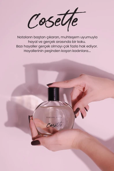 Cosette Edp Kadın Parfümü 100ml| Oryantal,Çiçeksi | Frenk Üzümü,İnci Çiçeği, Yasemin, Amber, Kakao - 7
