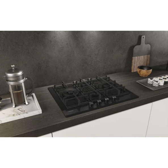 Haier HAVG5D4HB Wok Gözlü Siyah Ankastre Ocak - 7