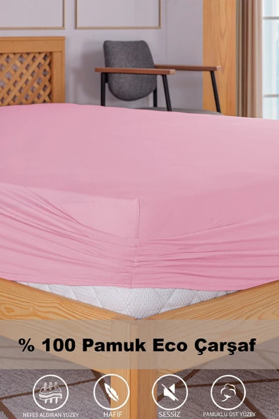 Penye Lastikli Çarşaf, 160x200 Çift Kişilik %100 Pamuk Örme Kumaş, 145 gr/m2 - 3