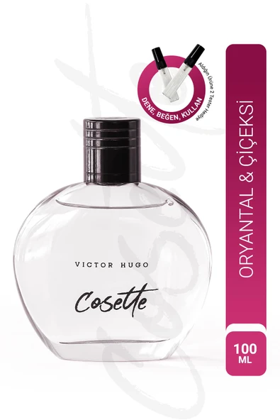 Cosette Edp Kadın Parfümü 100ml| Oryantal,Çiçeksi | Frenk Üzümü,İnci Çiçeği, Yasemin, Amber, Kakao