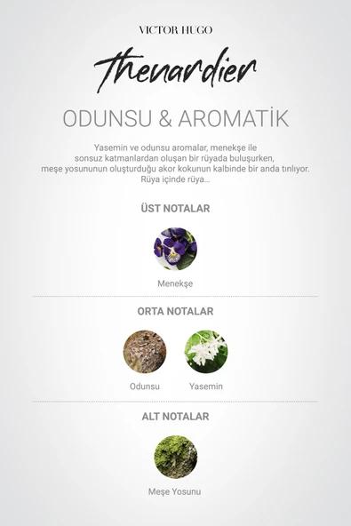 Thenardier Edp Erkek Parfümü 100ml | Odunsu, Çiçeksi | Menekşe, Odunsu, Yasemin - 5