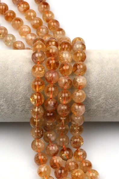 Sitrin (A Kalite) Doğal Taş Dizi 10 mm Küre Kesim ürün görseli