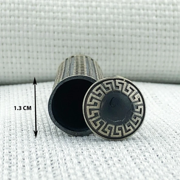 Büyük Boy 925 Ayar Gümüş Cevşen Muska Kabı Kolye - Resim 4