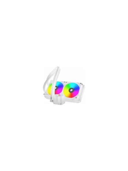 GameBooster Tıtan 240 Rainbow 240MM Beyaz Sıvı Soğutucu
