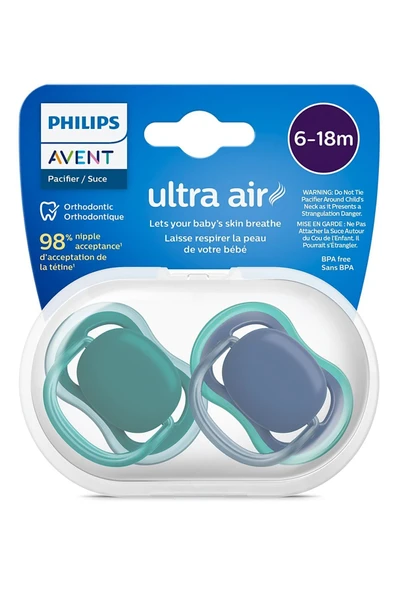 Avent Scf085/31 Ultra Air Emzik 6-18 Ay Indigo 2'li
