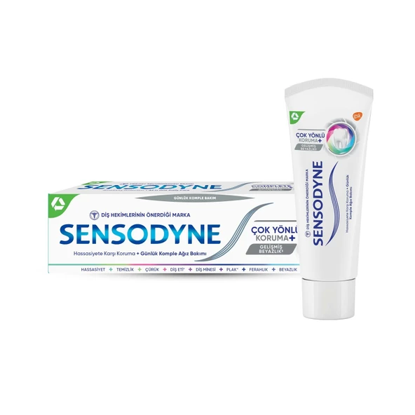 Sensodyne Çok Yönlü Koruma Gelişmiş Beyazlık Diş Macunu 75 ml