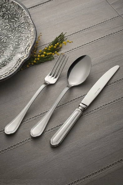 Hisar Floransa 84 Parça 12 Kişilik Çatal Kaşık Bıçak Takımı - 3