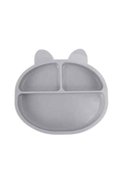 Silicolife 3 Gözlü Silikon Mama Tabağı, Vakum Tabanlı Bebek Çocuk Porsiyon Tabak Gıda Sertifikalı - 2