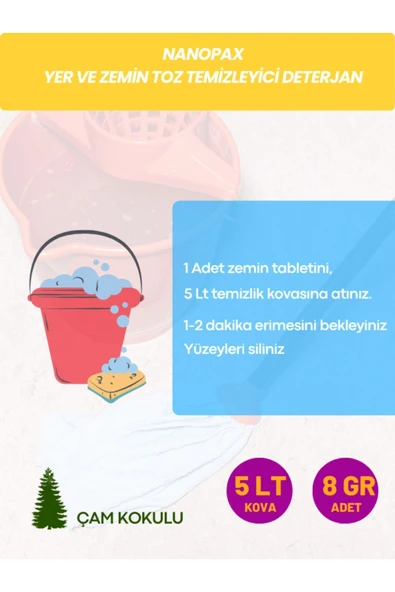 YER TEMİZLEME TABLETİ (12 ADET) - 3