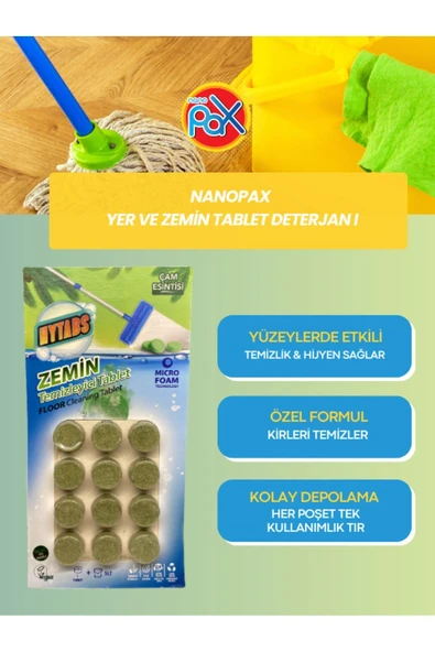 YER TEMİZLEME TABLETİ (12 ADET) - 2