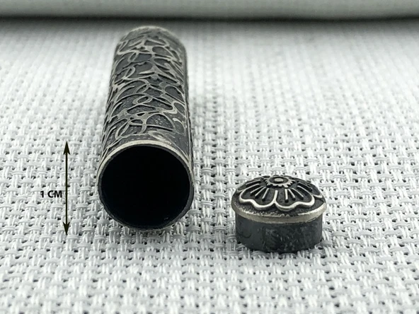 Silindir 925 Ayar Cevşen Muska Kabı - Resim 3