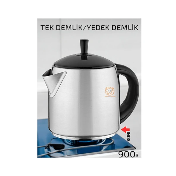 Inox Demlik 900 Ml Semaver çay Makine Demliği