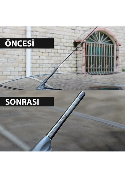 Goodpag Oto Araç Anten Karbon Anten Çubuğu Spor Kısa - 10
