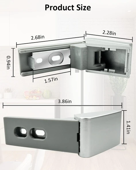 Buzdolabı Kapak Mandalı Tamir Kiti Liebherr Miele ile uyumlu - Resim 3