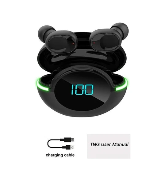 Kablosuz Kulaklık Güç Göstergeli Powerbank Kutulu V5.3 Db15 Y80 - 4