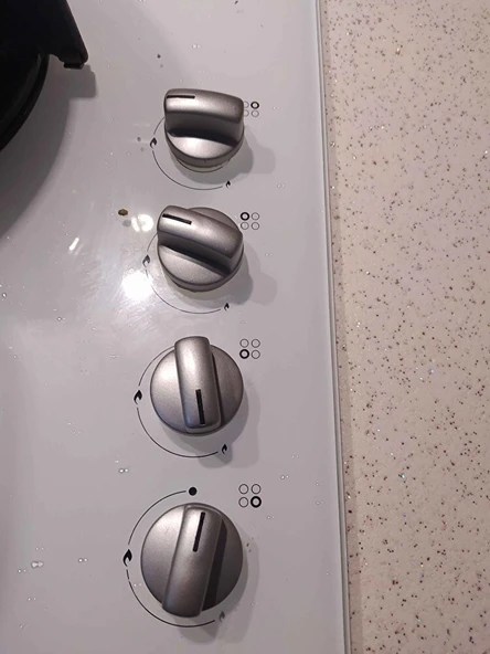 Ocak Fırın Ankastre Düğmesi Bsch ile uyumlu 4'lü Set - Gri - Resim 5