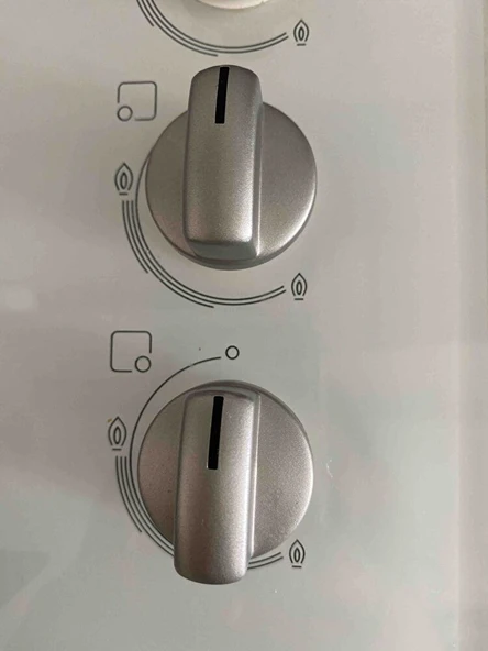 Ocak Fırın Ankastre Düğmesi Bsch ile uyumlu 4'lü Set - Gri - Resim 2