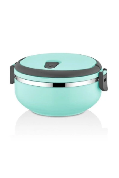 Tek Katlı Sızdırmaz Yemek Termosu Sefer Tası Saklama Kabı Turkuaz