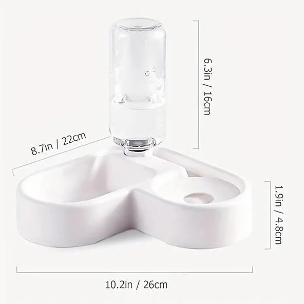 Kediler ve Köpekler İçin 1 AdetOtomatik Mama ve Su Yedekleyici - 3