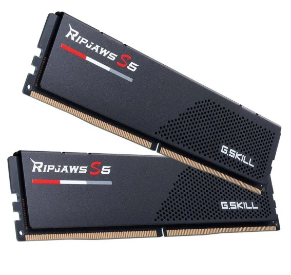 GSKILL Ripjaws S5 Siyah DDR5-6400Mhz CL36 32GB (2X16GB) DUAL (36-48-48-102) 1.35V - 2