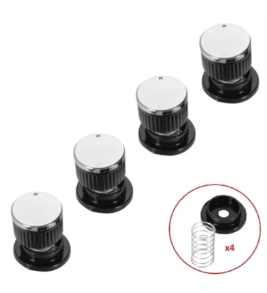 Üniversal Ankastre ocak fırın Düğme seti İnox siyah ürün görseli 1