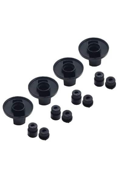 Universal Ocak Fırın Ankastre Düğme Takımı - Siyah - 3