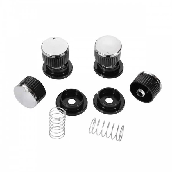 Üniversal Ankastre ocak fırın Düğme seti İnox siyah - Resim 2