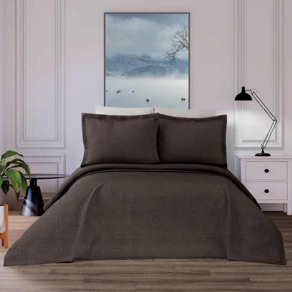 Schafer Home Jenny Yatak Örtüsü Seti 3 Parça-Bej