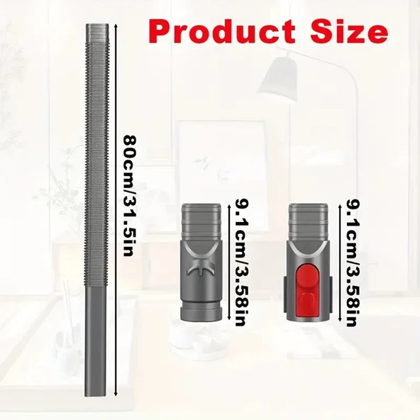 Süpürge Esnek Ara Temizleme Aracı DYS V15 V12 V11 V10 V8 V7 V6 ile Uyumlu - Resim 2