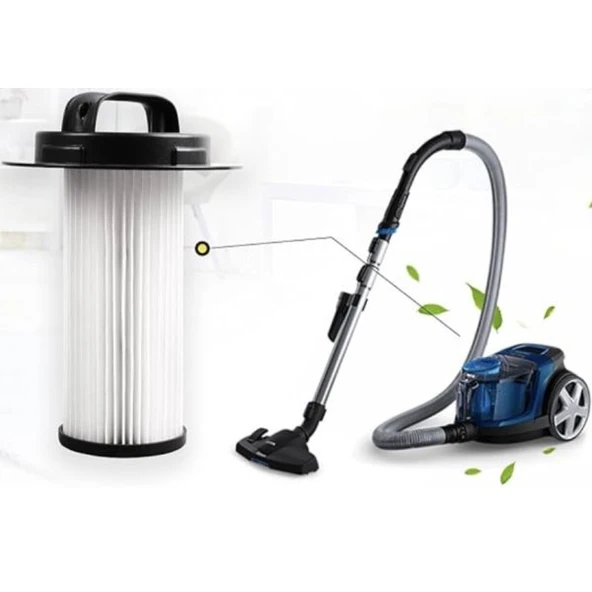 Elektrikli süpürge Silindir Hepa Filtre Phlps Marathon ile uyumlu H12 - 2