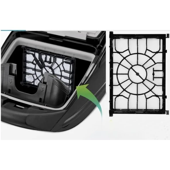 Elektrikli süpürge Hepa Filtre Seti BSCH BSGL5 SMNS VSQ8 Poşetli - 2