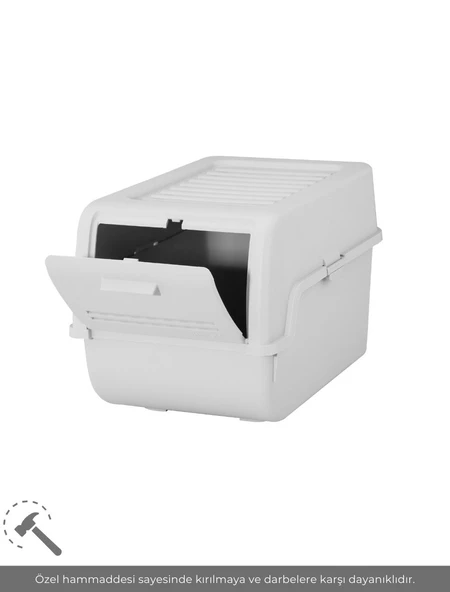 3'lü Set Organizer Erzak Kutusu Bpa Free Saklama Kutusu Soğanlık Sebzelik Sepet Gri 8 Lt x 3 - 2