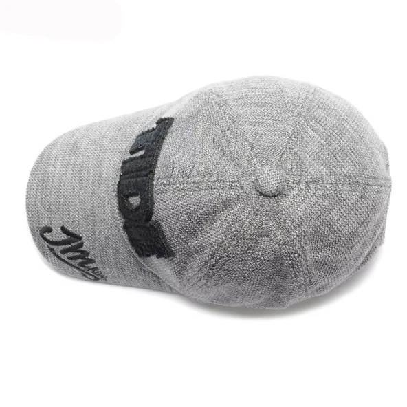Kışlık kalın pamuk Baskılı beyzbol şapkası unisex gri + saat - 5