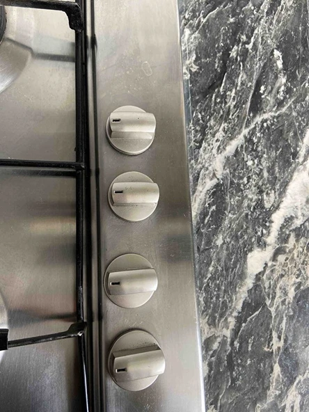 Ocak Fırın Ankastre Düğmesi Bsch ile uyumlu 4'lü Set - Gri - Resim 3