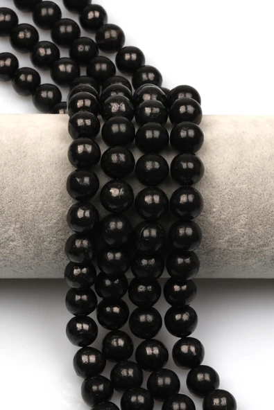 Shungite Doğal Taş Dizi 10 mm Küre Kesim ürün görseli 1