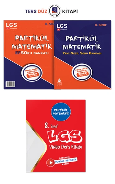 8. Sınıf Yeni Nesil Efso Matematik Soru Bankası ve Kamp Kitabı - Partikül Matematik