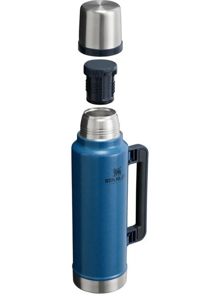 Stanley Klasik Vakumlu Mavi 1.4 lt Çelik Termos - Resim 3