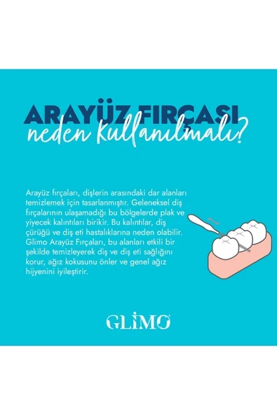Glimo Soft Picks Arayüz Fırçası xSmall 50'li - 2