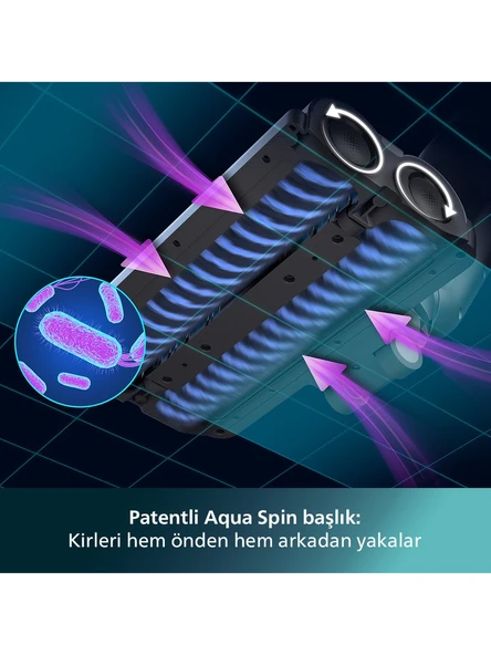 Philips Aqua Trio XW7110/01 Islak Kuru Şarjlı Dikey Süpürge - Resim 5