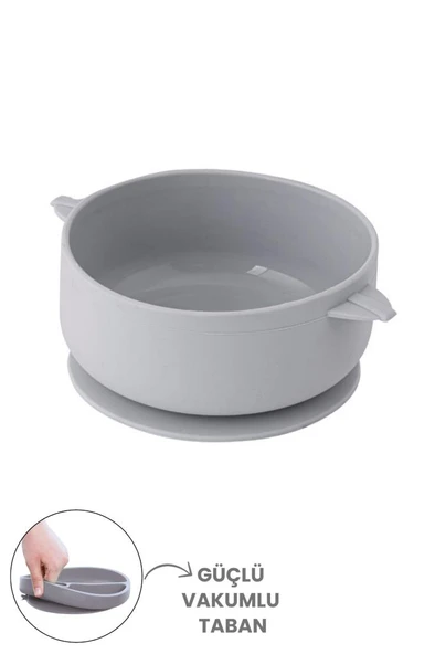 Silicolife Mama Kasesi Düz, Vakum Tabanlı Bebek Çocuk Eğimli Mama Tabağı Gıda Sertifikalı - 2