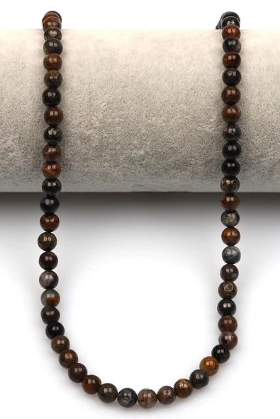 Pietersite (A Kalite) Doğal Taş Dizi 6 mm Küre Kesim - Resim 2